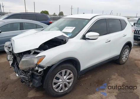 2015 Nissan Rogue S из США, поврежденный, VIN KNMAT2MVXFP591693